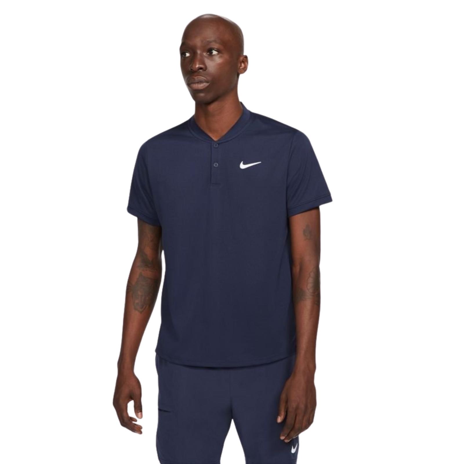 Nike Court Dri Fit Polo Obsidian/white